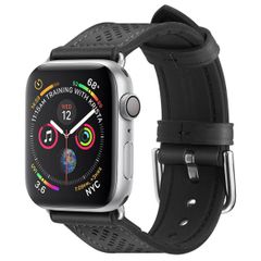 Spigen Retro Fit Armband für das Apple Watch Series 1 t/m 9 / SE (38/40/41 mm) | Series 10 / 11 (42 mm) - Schwarz