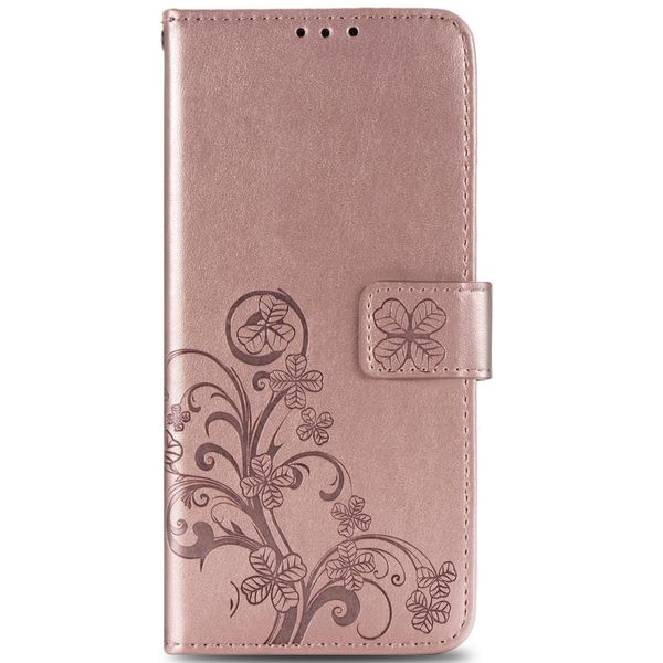 Kleeblumen Klapphülle Roségold für das Sony Xperia 1 II