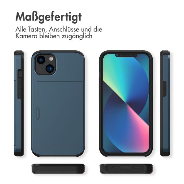 imoshion Backcover mit Kartenfach Apple iPhone 13 - Dunkelblau