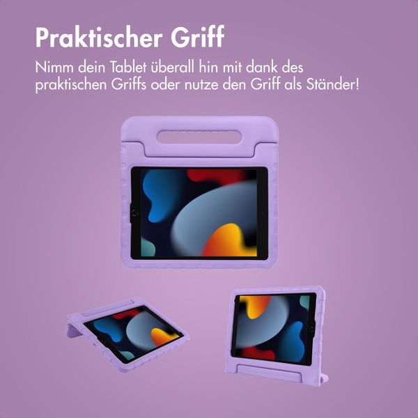 imoshion Schutzhülle mit Handgriff kindersicher Apple iPad 9 (2021) 10.2 Zoll / iPad 8 (2020) 10.2 Zoll / iPad 7 (2019) 10.2 Zoll - Lila