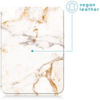 imoshion Design Slim Soft Case Sleepcover für das Kobo Clara 2E / Tolino Shine 4 - White Marble