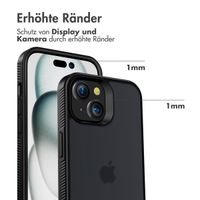 Accezz Rugged Frosted Back Cover Apple iPhone 15 - Schwarz