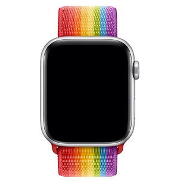 Apple Sport Loop Armband für das  Apple Watch Series 1 t/m 9 / SE (38/40/41 mm) | Series 10 / 11 (42 mm) - Rainbow Pride