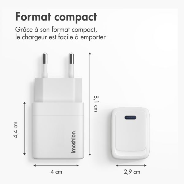 imoshion 20 Watt Ladegerät | USB-C - Weiß
