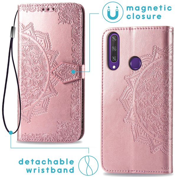 imoshion Mandala Klapphülle Huawei Y6p - Roségold