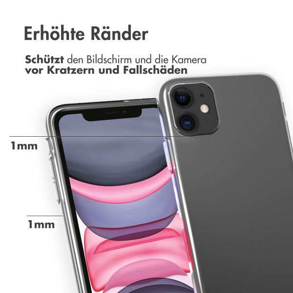 Accezz TPU Clear Cover Transparent für iPhone 11