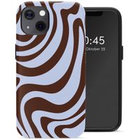 Selencia Vivid Back Cover Apple iPhone 13 / 13 Pro - Dream Swirl Chocolate