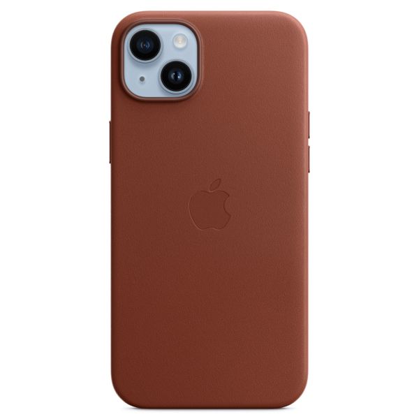 Apple Leder-Case MagSafe für das Apple iPhone 14 Plus - Umber