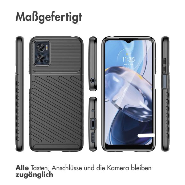 imoshion Thunder Backcover für das Motorola Moto E22 - Schwarz