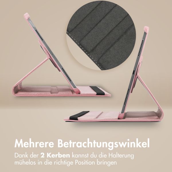 imoshion 360° drehbare Klapphülle Samsung Galaxy Tab A11 Plus - Rosa