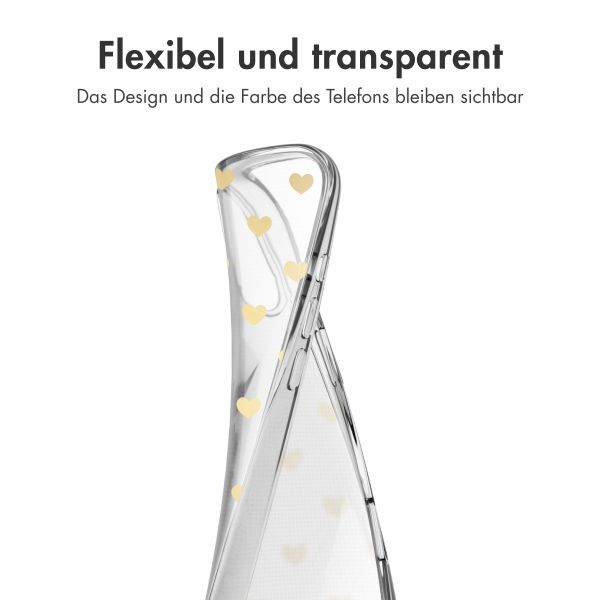 imoshion Design Hülle Apple iPhone 16 - Golden Hearts