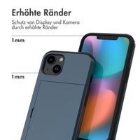 imoshion Backcover mit Kartenfach für das iPhone 14 - Dunkelblau