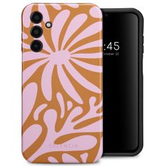 Selencia Vivid Tough Back Cover für das Samsung Galaxy A15 (5G/4G) - Modern Bloom Pink