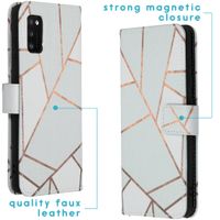 imoshion Design TPU Klapphülle Samsung Galaxy A41 - White Graphic