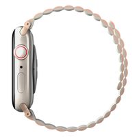 Uniq Revix doppelseitiges Armband für die Apple Watch Series 1 bis 9 / SE (38/40/41 mm) | Series 10 (42 mm) - Blush Pink / Beige