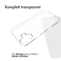 Accezz TPU Clear Cover für das iPhone 16 Plus - Transparent