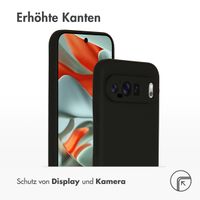 Accezz Liquid Silikoncase für das Google Pixel 9 Pro XL - Schwarz