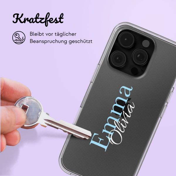 Personalisierte Hülle mit Namen Apple iPhone 16 Pro Max - Transparent