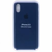 Apple Silikon-Case Dunkelblau für das iPhone Xs / X