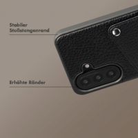 Selencia Riva Back Cover mit Kartenfach Samsung Galaxy A57 (5G) - Schwarz