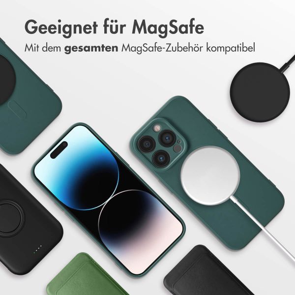 imoshion Color Back Cover mit MagSafe Apple iPhone 14 Pro - Dunkelgrün