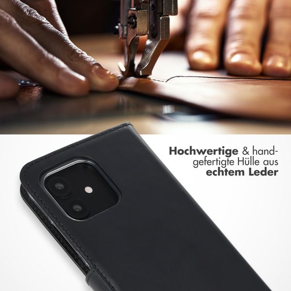 Selencia Echtleder Klapphülle Fairphone 6 - Schwarz