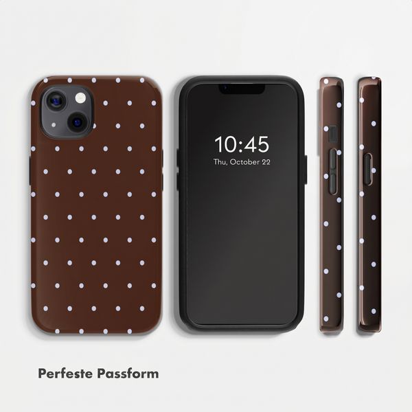 Selencia Vivid Back Cover Apple iPhone 13 Pro - Happy Dots Chocolate