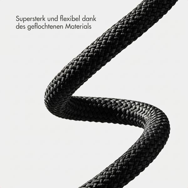 imoshion Braided USB-C-zu-USB-C-Kabel 100 W - 2 Meter - Schwarz