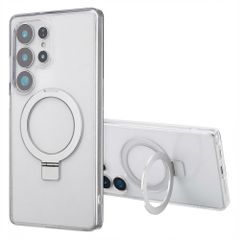 Accezz Ring Stand Backcover mit MagSafe Samsung Galaxy S25 Ultra - Transparent