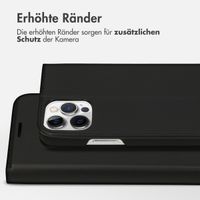 Accezz Premium Leather Slim Klapphülle Apple iPhone 12 (Pro) - Schwarz