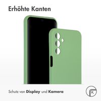 Accezz Liquid Silikoncase für das Samsung Galaxy A15 (5G/4G) - Grün