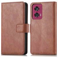 imoshion Luxuriöse Klapphülle Motorola Edge 50 Fusion - Braun