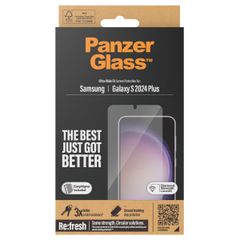 PanzerGlass Refresh Ultra-Wide Fit Anti-Bacterial Screenprotector inkl. Applikator für das Samsung Galaxy S24 Plus