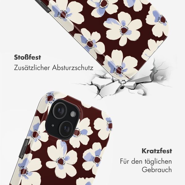 Selencia Vivid Rückabdeckung mit MagSafe Apple iPhone 15 - Choco Flower Pop