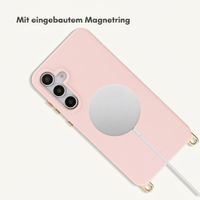 Selencia Rivièra Backcover mit MagSafe mit abnehmbaren Haken Samsung Galaxy S25 / S24 - Sorbet Pink