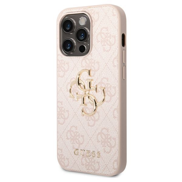 Guess 4G Metal Logo Back Cover Apple iPhone 15 Pro - Rosa