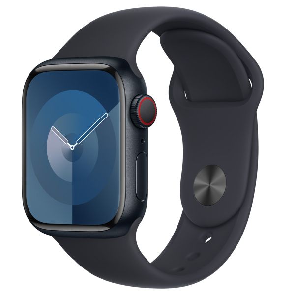 Apple Sport Band für die Apple Watch Series 1 bis 9 / SE (38/40/41 mm) | Series 10 (42 mm) - Größe S/M - Midnight