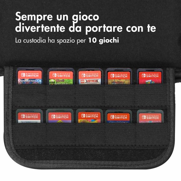 imoshion ﻿Schale für Nintendo Switch – Hülle für Nintendo Switch / Switch OLED – Schwarz