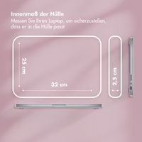 Selencia Puffy Laptop Hülle 13-14 Zoll - Laptop Sleeve - Magenta Fire