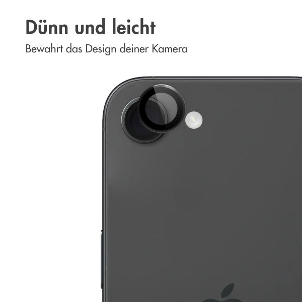 imoshion 2er-Pack Objektivschutz für Kamera für das Apple iPhone 16e - Schwarz
