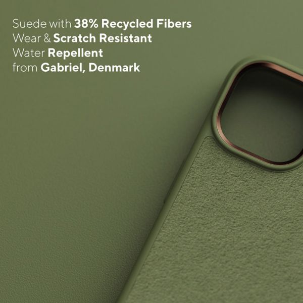 Njorð Collections Wildleder Comfort+ Case für das iPhone 14 Pro Max - Olive