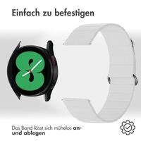 imoshion Magnetlederarmband -   Universelle 20 mm Anschluss - Weiß
