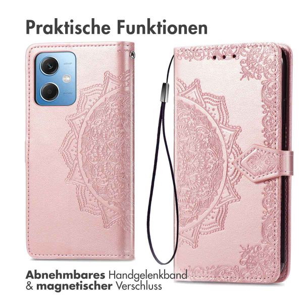 imoshion Mandala Klapphülle Xiaomi Redmi Note 12 - Rosé gold