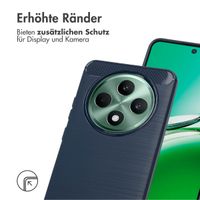 imoshion Brushed Back Cover für das Oppo Reno 12F 5G - Dunkelblau