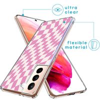 imoshion Design Hülle für das Samsung Galaxy S21 FE - Retro Pink Check