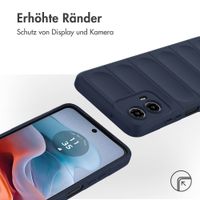 imoshion EasyGrip Back Cover für das Motorola Moto G34 - Dunkelblau