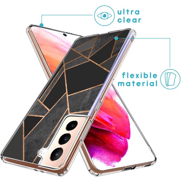 imoshion Design Hülle Samsung Galaxy S21 FE - Black Graphic