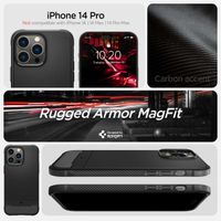 Spigen Rugged Armor Backcover MagSafe für das Apple iPhone 14 Pro Max- Schwarz