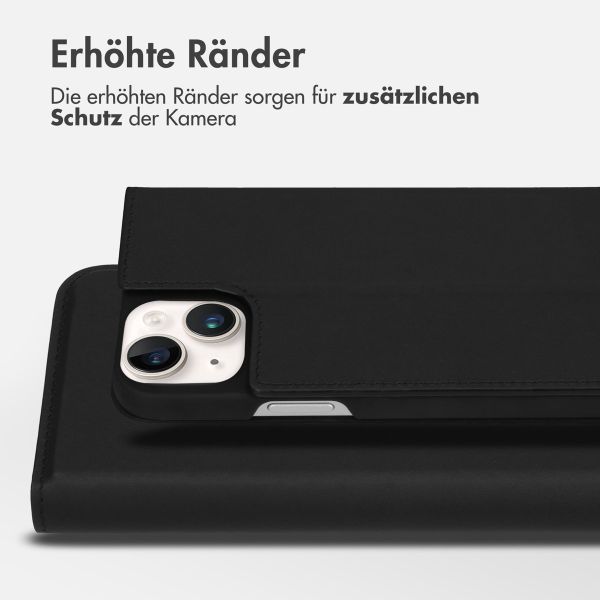 Accezz Premium Leather Slim Klapphülle für das iPhone 14 Plus - Schwarz