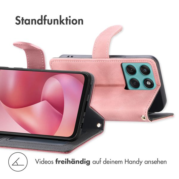 imoshion Klapphülle mit Kordel Motorola Moto G57 Power - Rosa